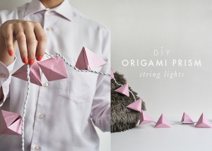 Guirlande lumineuse origami DIY